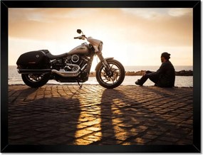 Poszterek keretben 40x30 Harley Davidson Motorkerékpár