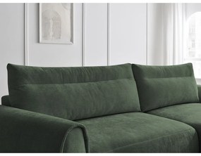 Sötétzöld sarokkanapé Aden – Bobochic Paris