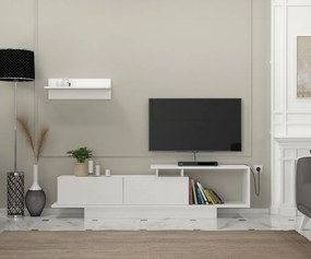 Asos TV-állvány, fehér, 180 cm