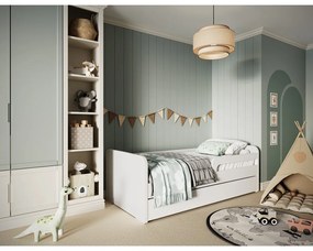 Fehér gyerekágy matraccal-ágyráccsal 80x200 cm Duuli – ELTAP