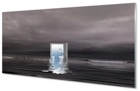 Akrilkép Sea ajtó ég 100x50 cm
