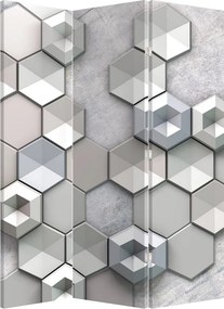 Paraván - 3D absztrakció (126x170 cm)