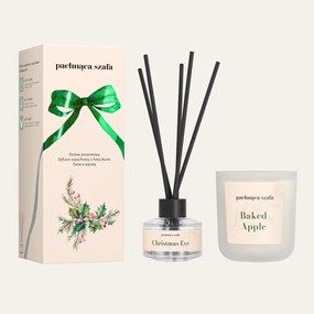 Karácsonyi szett Karácsonyi punch gyertya és diffúzor Baked Apple Illatos S