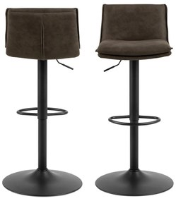 Sötétbarna bárszék szett 2 db-os 107 cm Flynn – Actona