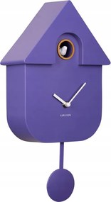 Lila kakukkos falióra nappaliba és konyhába Modern Cuckoo XX