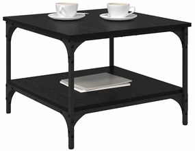 vidaXL Dohányzóasztal Fekete tölgy 55 x 55 x 40 cm Faanyag