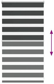zebrafüggönnyel fekete szövetszélesség 80,9 cm poliészter