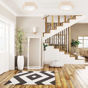 Mennyezeti lámpa HEX NATURAL 1xE27/60W/230V á. 32 cm fenyő