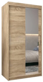 Ruhásszekrény 100 cm Toki 2 (szonoma tölgy + szonoma tölgy). 1064970