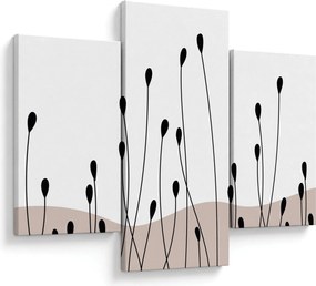 Kép - Grafikus rét N⁰1 (90x60 cm)