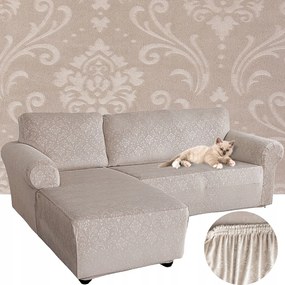 Sarok Huzat Kanapé Velúr Dombornyomott Dísz Bal 2+2 Oeko Tex