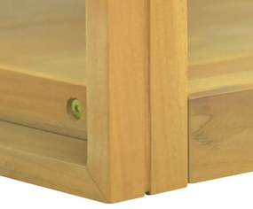 Tömör tíkfa falra szerelhető fürdőszobaszekrény 110x45x35 cm
