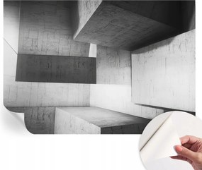 Dekoratív öntapadós fotótapéta az irodába Geometrikus szobrok 312x219