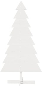 fehér tömör fenyőfa karácsonyfa-dekoráció 150 cm