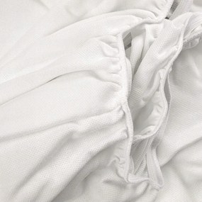 Pamut gumis lepedő 130x200 cm lengyel minőség, magas, fehér