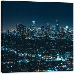 Vászonkép Építészet Los Angeles éjszaka 90x90 cm