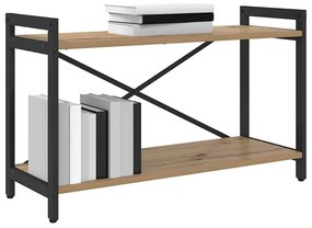 Könyvszekrény kézműves tölgy 80 x 30 x 48.5 cm Faanyag
