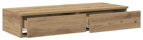 Ágy Fiókok Kézműves Tölgy 100x36,5x16,5 cm Mérnöki Fa