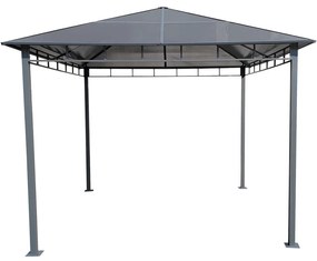 Dari kerti pavilon polikarbonát tetővel 3x3 m