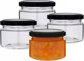 Üveg tároló 250ml szett 12db Erős Kupakok Fűszerkészítményekhez