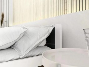Ágy IKAROS DOUBLE 80 x 200 cm, antracit/fehér Ágyrács: Lamellás ágyrács, Matrac: Sommera 18 cm matrac