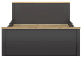 Franciaágy 160 cm Hesen LOZ1S/140 (grafit + artisan tölgy). 1062513