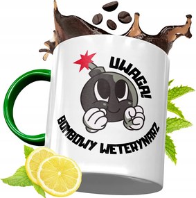 Zöld Bögre Állatorvosnak Születésnapi Ajándék fényképes nyomtatással