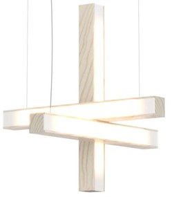 Függeszték LED40 kereszt alakú, többféle változatban - TUNTO Modell: fehér hamu, olajviasz