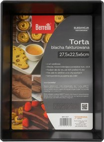 Sütőlap Texturált Téglalap Alakú Szénacél 27,5x22,5 CM