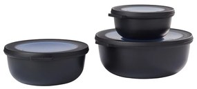 Élelmiszertartó doboz szett 3 db-os Nordic black – Mepal
