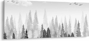 Kép - Erdei csúcsok (120x50 cm)