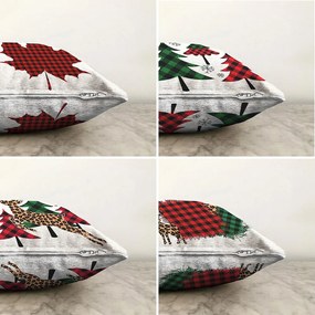 Leaf 4 db-os zsenília párnahuzat szett, 55 x 55 cm - Minimalist Cushion Covers