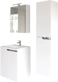 Piramida BETA fali fürdőszoba - ÁLLÓSZEKRÉNY - fehér - 35 x 150 x 30 cm