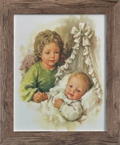 Vászonkép 30x25 Őrangyal Tölgy Angyal Keret