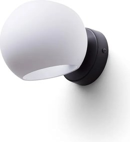 RENDL SOLARIS felületre szerelhető tejüveg/fekete 230V LED E14 7W