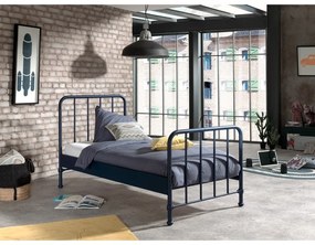 Sötétkék fém gyerekágy 90x200 cm BRONXX – Vipack