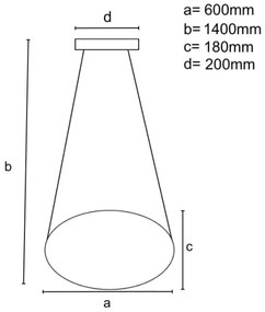 LED állítható fényerejű csillár kábellel LED/70W/230V 3000-6500K fekete + DO