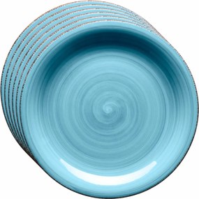 Mäser Bel Tempo 6 db desszert tányér szett, 19,5 cm, kék