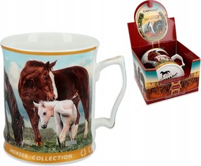 Porcelán bögre Lovak sorozat Kis ló 480ml