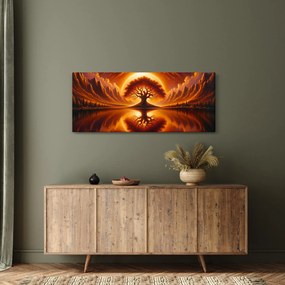 Kép – Fa a véres napban (120x50 cm)