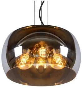 Lucide 45401/40/65 - Csillár zsinóron OLIVIA 3xE27/40W/230V átm. 40 cm fekete