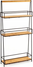 Könyvespolc Awd Interior 1935 háromszintes fekete bambusz