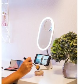 Immax 08970L - LED állítható tükör vezeték nélküli töltéssel LED/18W/230V