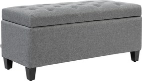 HOMCOM Kárpitozott Tárolópad - Kellemes Megjelenésű - 100 x 40 x 44 cm | Aosom