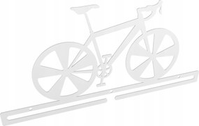 Nagy fém éremtartó Bike Kerékpár Hegyi Kerékpározás Mtb fehér