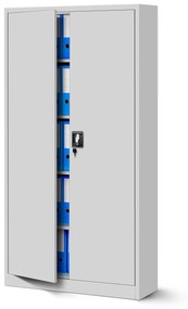 4x készlet fém iratszekrény JAN, 900 x 1850 x 400 mm, szürke