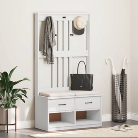 SANDNES tömör fenyőfa előszobafa 87x40x159,5 cm