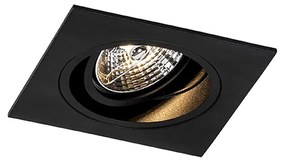 6 db Modern süllyesztett spot fekete állítható - Chuck 70