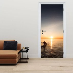 Fotótapéta ajtóra - Kajak a tengeren (95x205cm)
