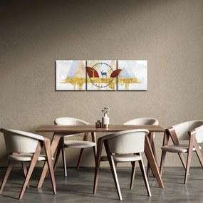 Kép - Dekoráció (órával) (90x30 cm)